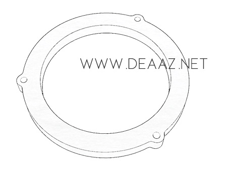 Adaptador falante Ford Fusion dianteiro 6 polegadas - cod 490