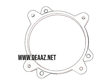 Adaptador falante 3 vias 4 polegadas 