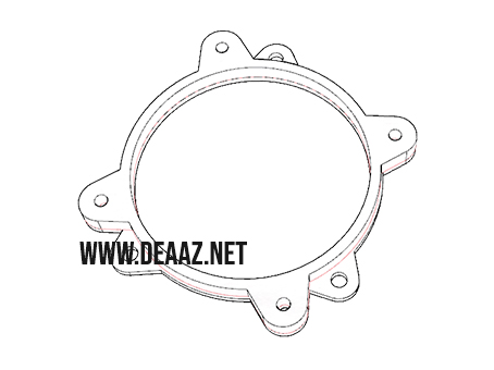 Adaptador falante 3 vias 4 polegadas 