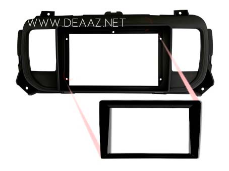 Moldura Citroen Jumpy 9 polegadas chines - cod 4997