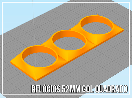 Relógios 52mm para Gol Quadrado